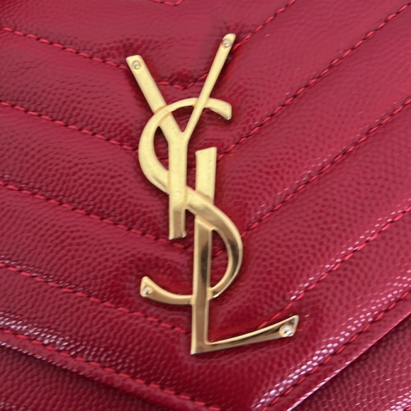 red signature crossbody bag leather not authentic ysl copy - Picture 8 of 10